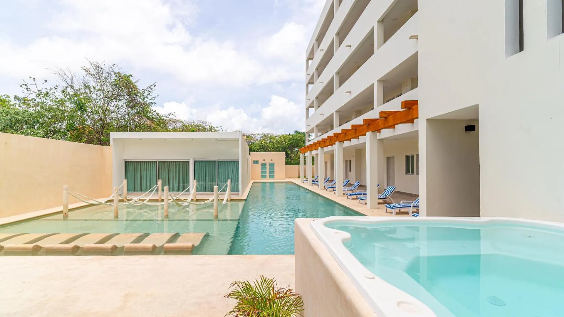 בית נופש פלאייה דל כרמן 2 Bd Suite With Balcony, Gym, Rooftop Pool, Hot Tub